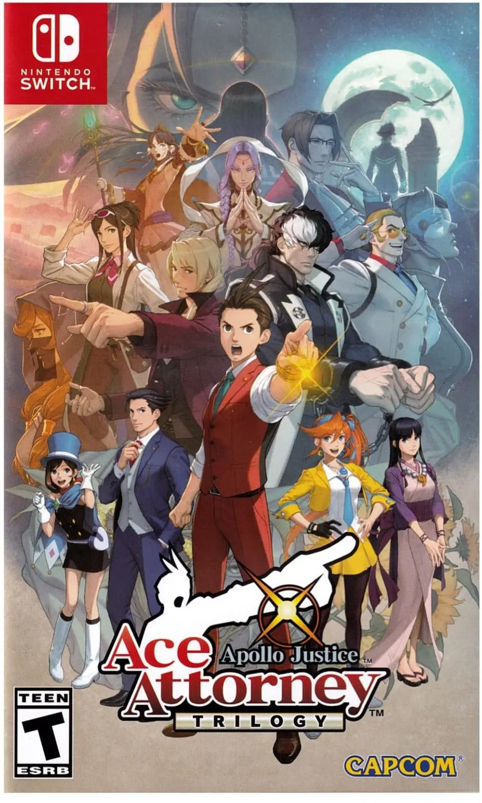 Apollo Justice Ace Attorney Trilogy Switch Cover Art