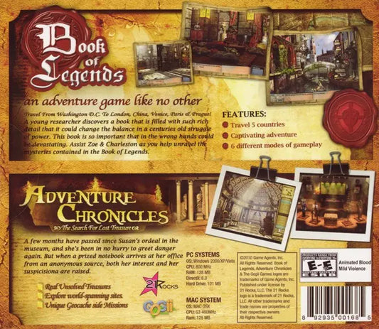 Book of Legends & Adventure Chronicles (2 Games in 1 Pack)