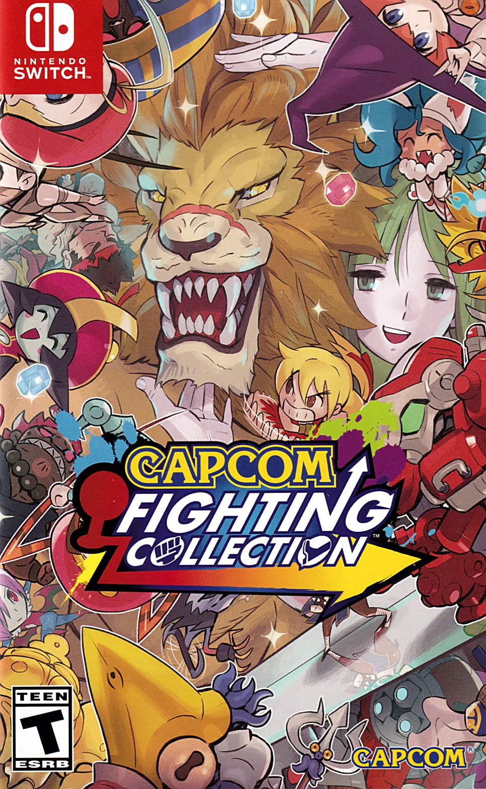 Capcom Fighting Collection Switch Cover Art