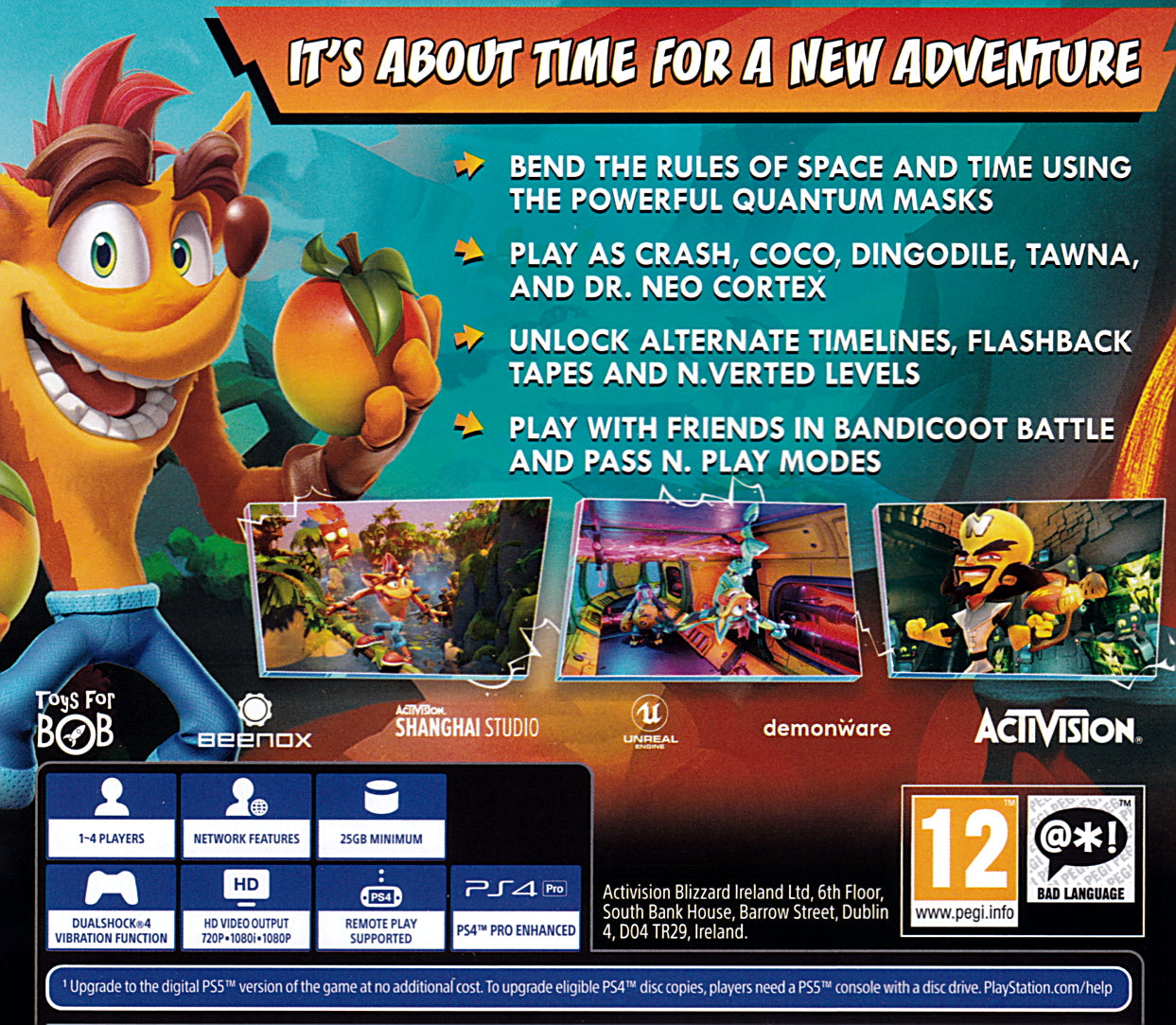 Crash Bandicoot 4 It's About Time PS4