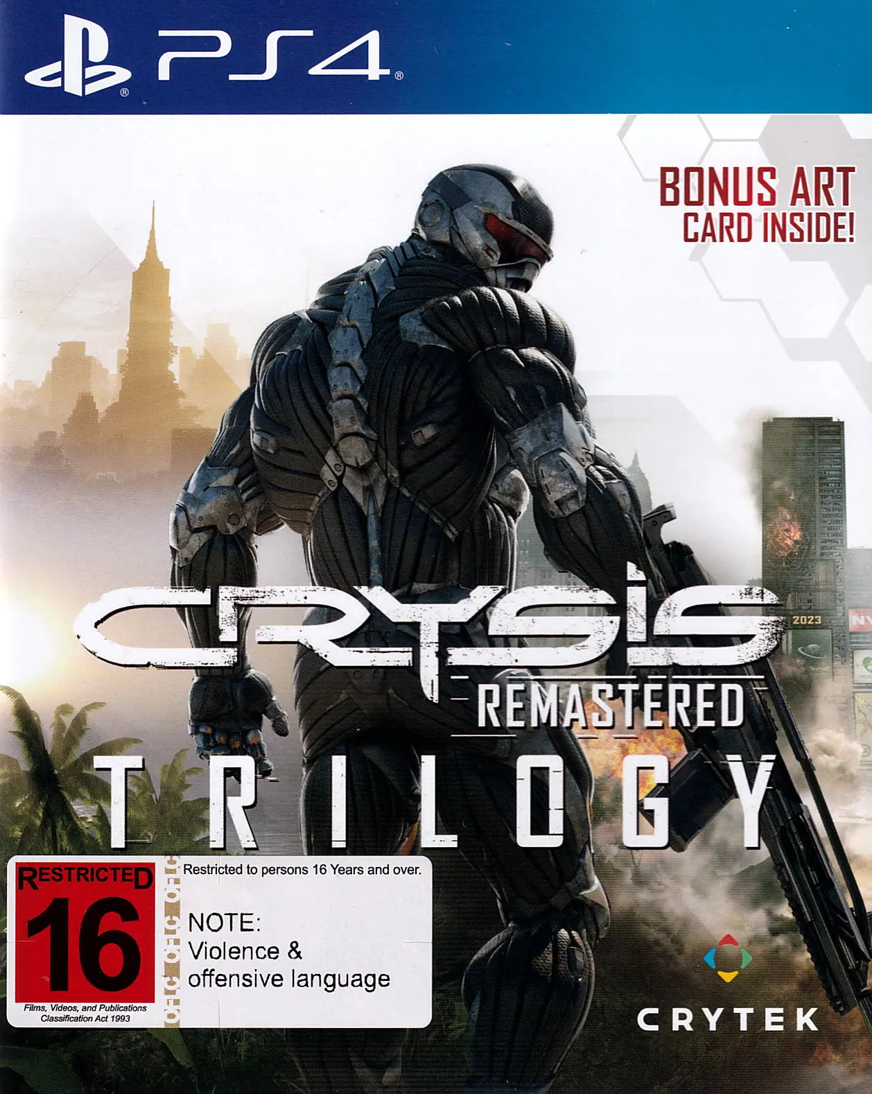Crysis Remastered Trilogy PS4 Cover Art