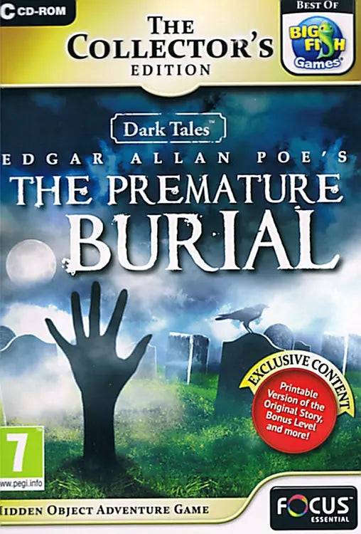 Dark Tales 3: Edgar Allan Poe's The Premature Burial Collector's Edition Cover