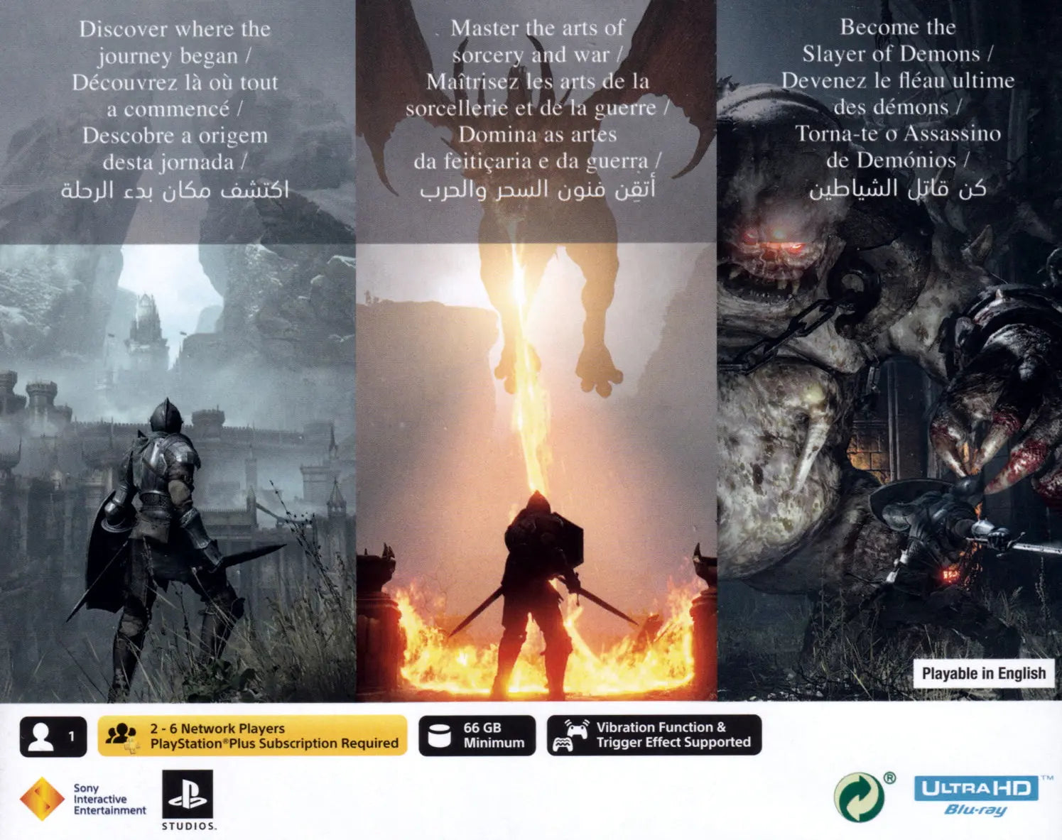 Demon's Souls PS5 Back Cover Art