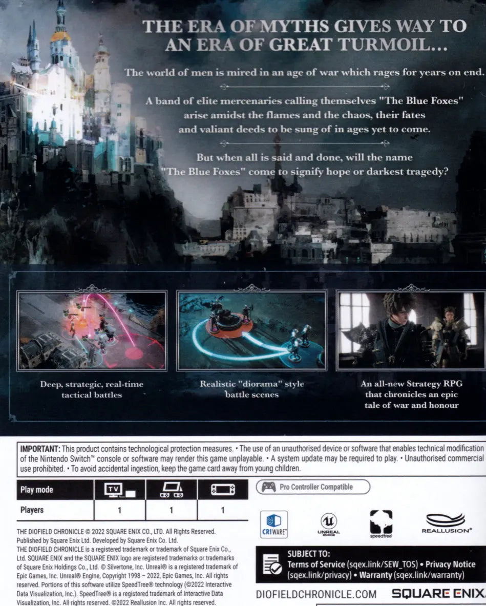 Diofield Chronicle Switch Back Cover Art