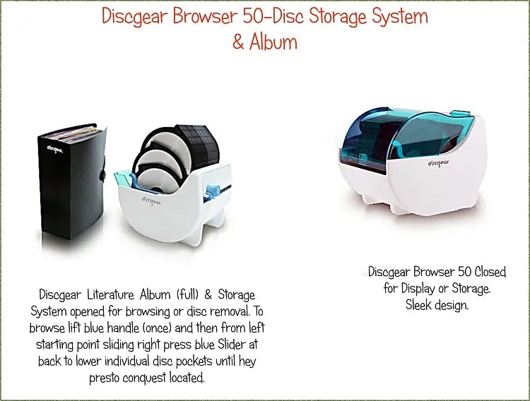 Discgear Browser 50 and How to Browse