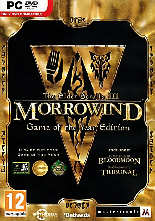 The Elder Scrolls III Morrowind GOTY Cover Artwork
