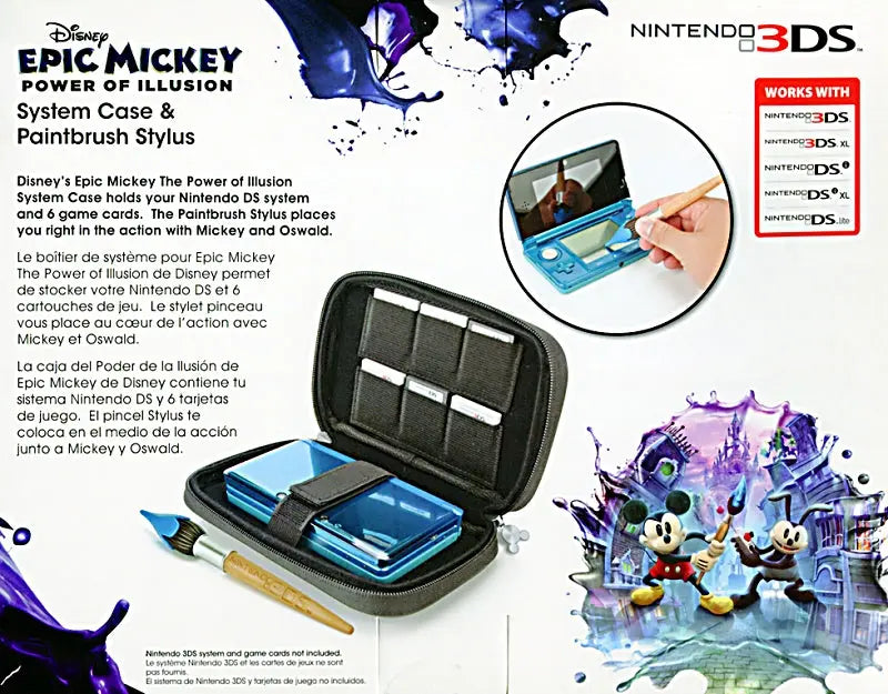 Epic Mickey Power of Illusion Universal Kit Product Packaging Back