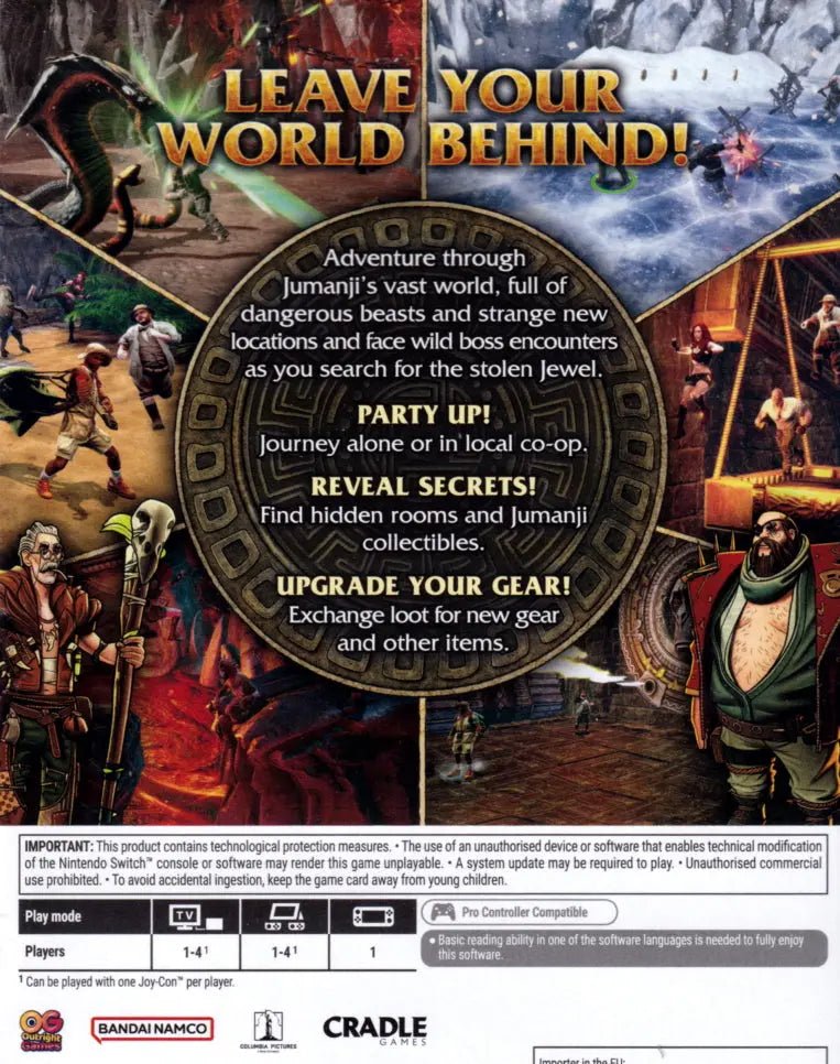 Jumanji Wild Adventures Switch Outright Games