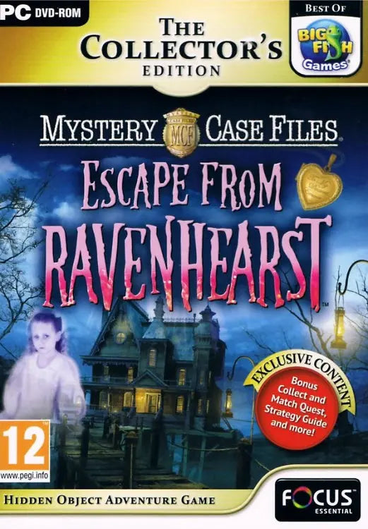 Mystery Case Files Escape from Ravenhearst Collector's Edition Cover Artwork