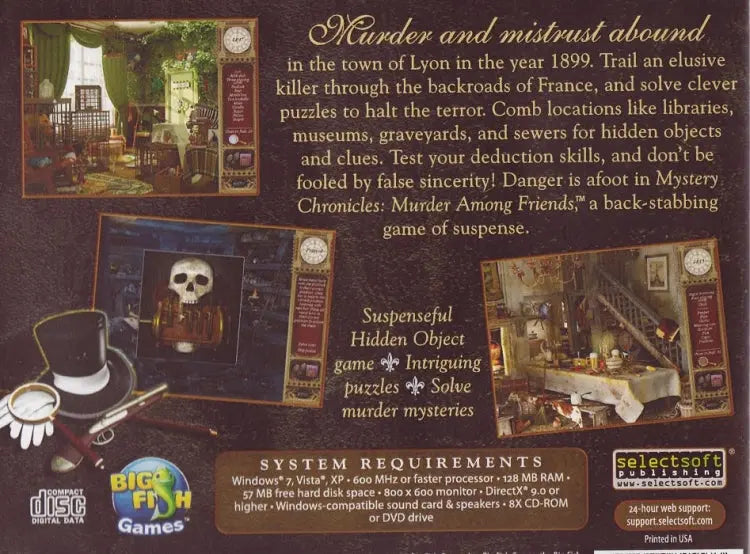 Mystery Chronicles Murder Among Friends Cover Artwork