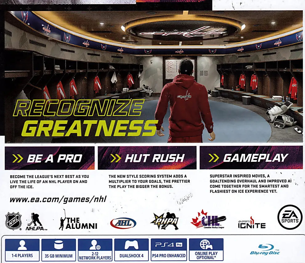 NHL 21 PS4 Back Cover Art
