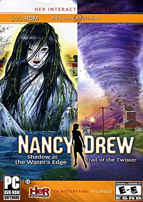 Nancy Drew Shadow at the Water's Edge & Trail of the Twister 2 in 1 Pack