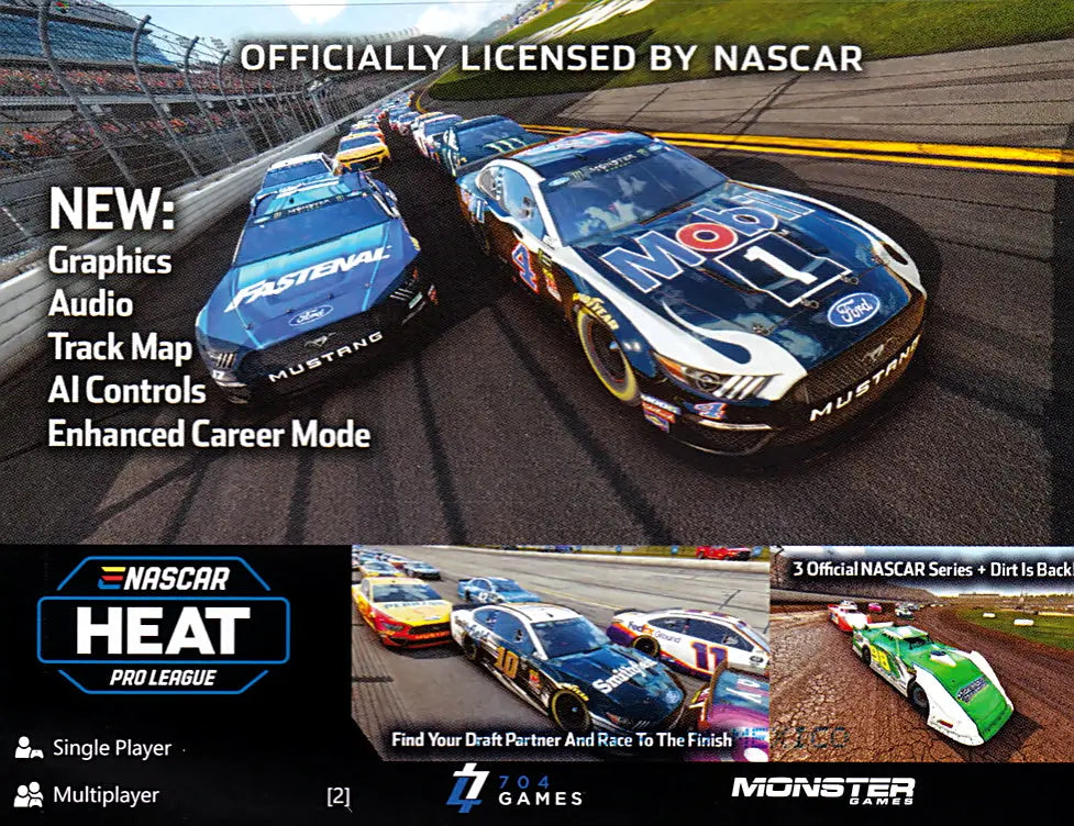 Nascar Heat 4 Xbox One Back Cover Art