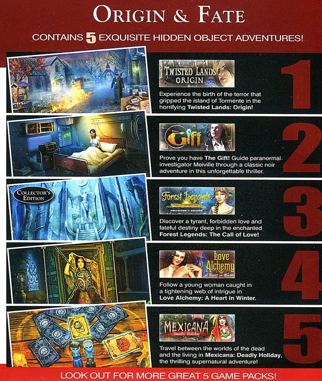 Origin & Fate Back Cover Art