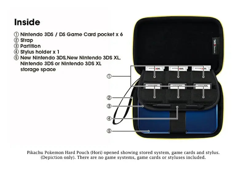 Pikachu Pokemon Hard Pouch Hori Opened