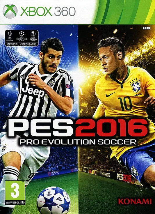 Pro Evolution Soccer 2016 Xbox 360 Cover Art