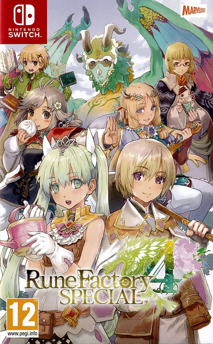 Rune Factory 4 Special Switch Cover Art
