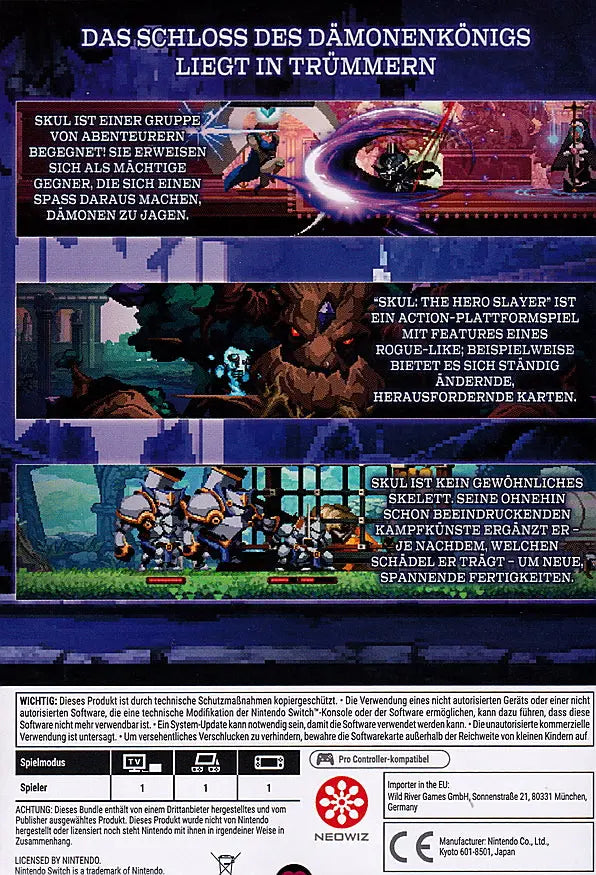 Skul the Hero Slayer Switch Back Cover Art