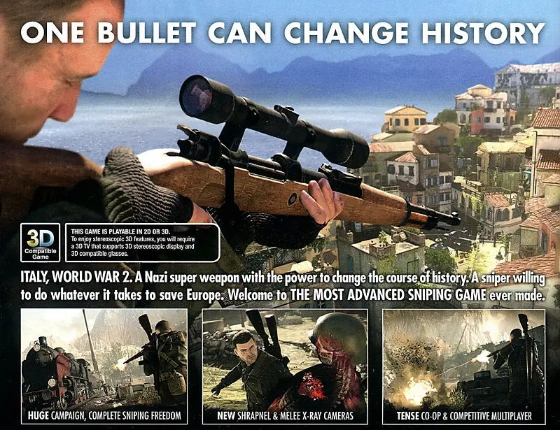 Sniper Elite 4 PS4 Back Cover Art