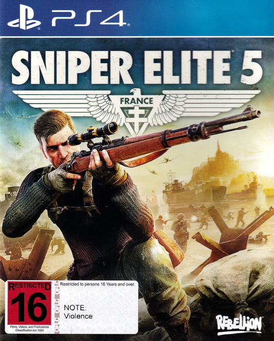 Sniper Elite 5 PS4 Cover Art