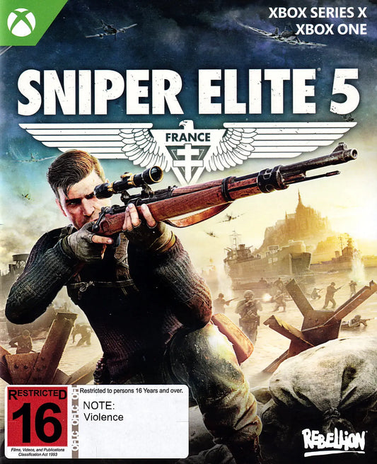 Sniper Elite 5 Xbox One, Xbox Series X Cover Art