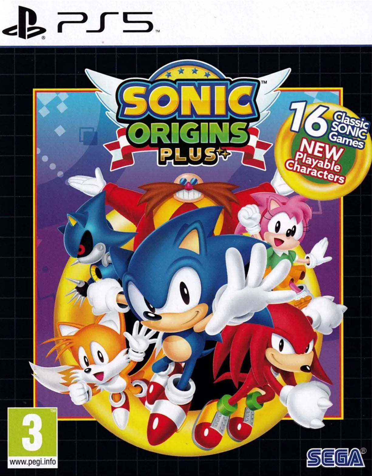 Sonic Origins Plus PS5 Cover Art