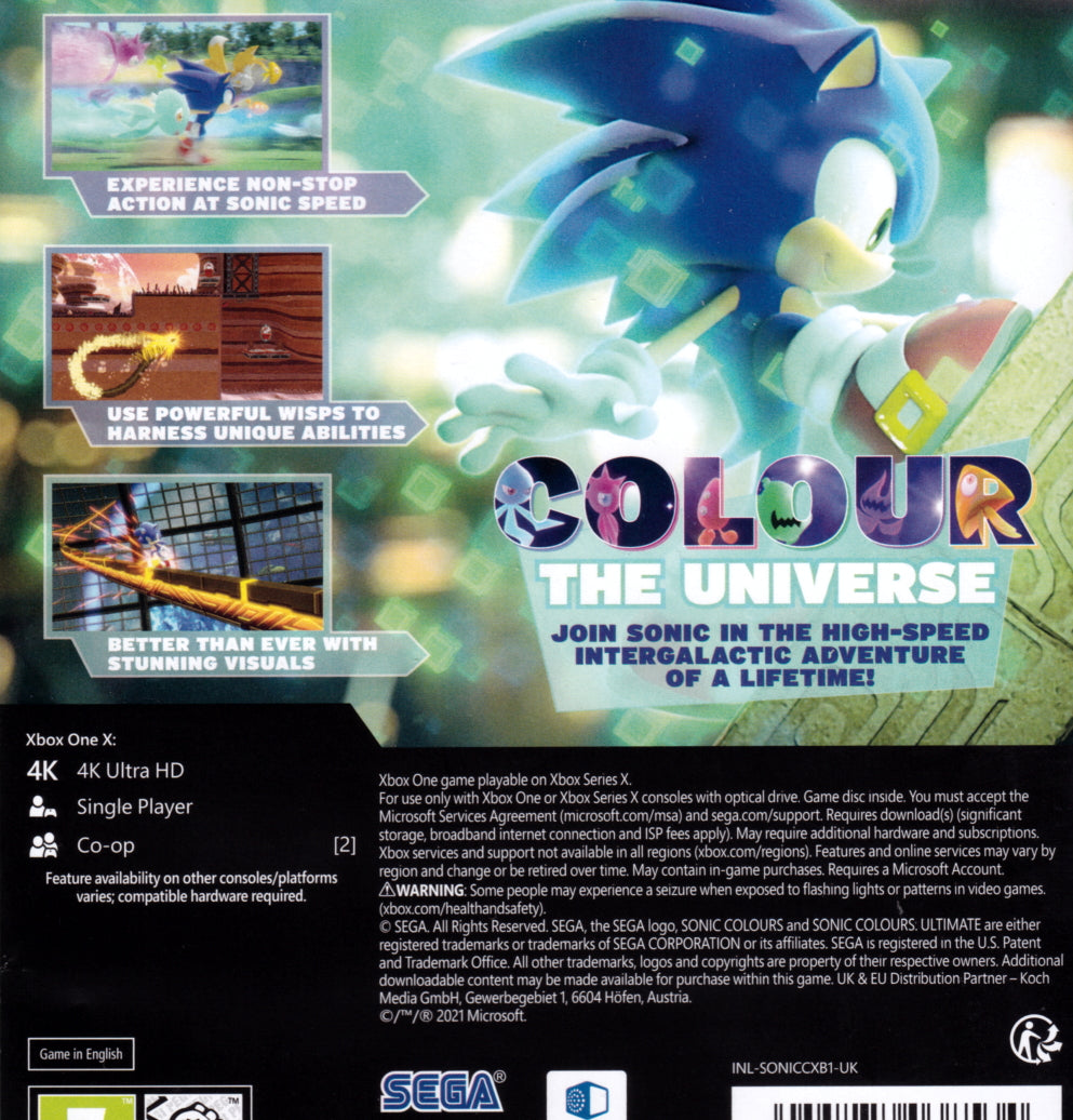 Sonic Colours Ultimate Xbox One, Xbox Series X SEGA