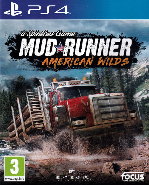 Spintires MudRunner American Wilds Edition PS4 EU Cover Art