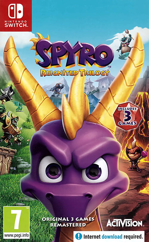 Spyro Reignited Trilogy Switch Cover Art