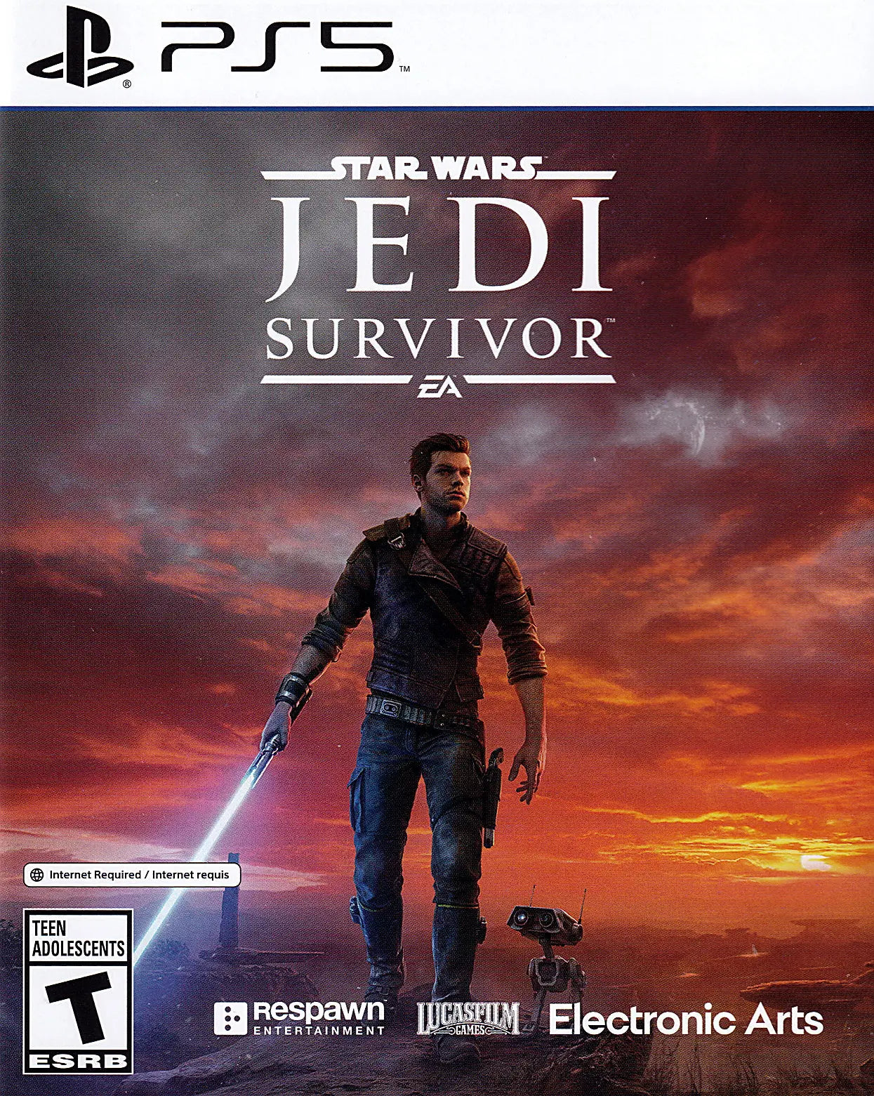 Star Wars Jedi Survivor PS5 Cover Art