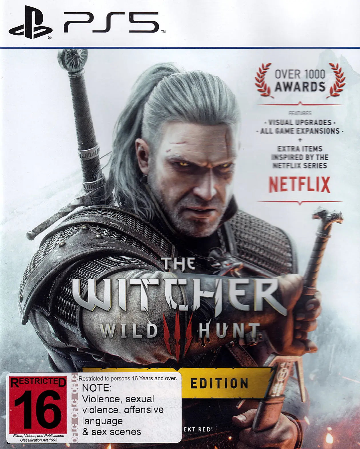 The Witcher 3 Wild Hunt Complete Edition PS5 Cover Art