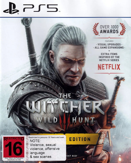 The Witcher 3 Wild Hunt Complete Edition PS5 Cover Art
