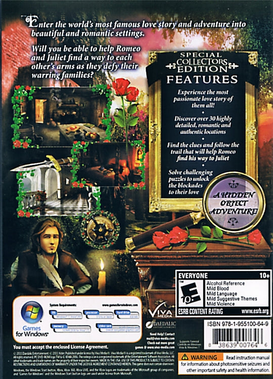 The Chronicles of Shakespeare Romeo & Juliet Cover (Back)