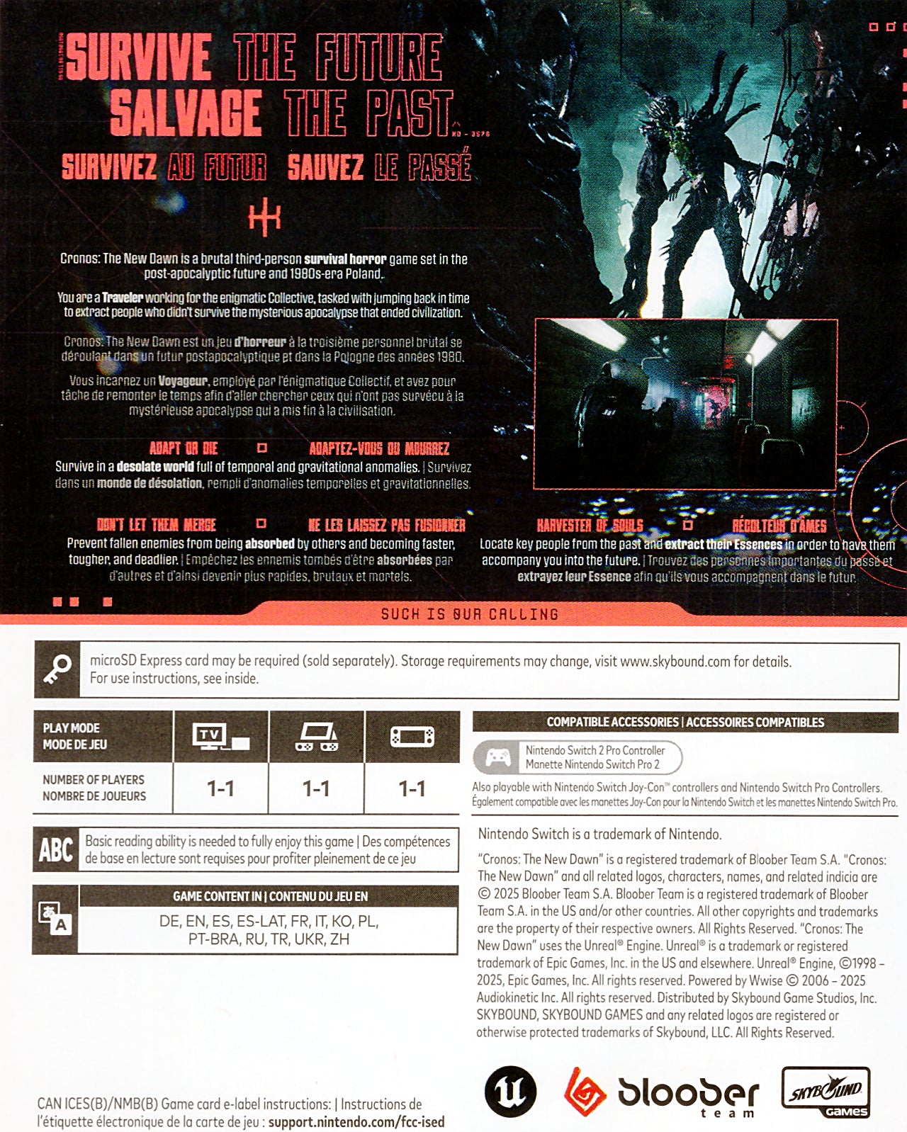 Cronos the New Dawn Switch 2