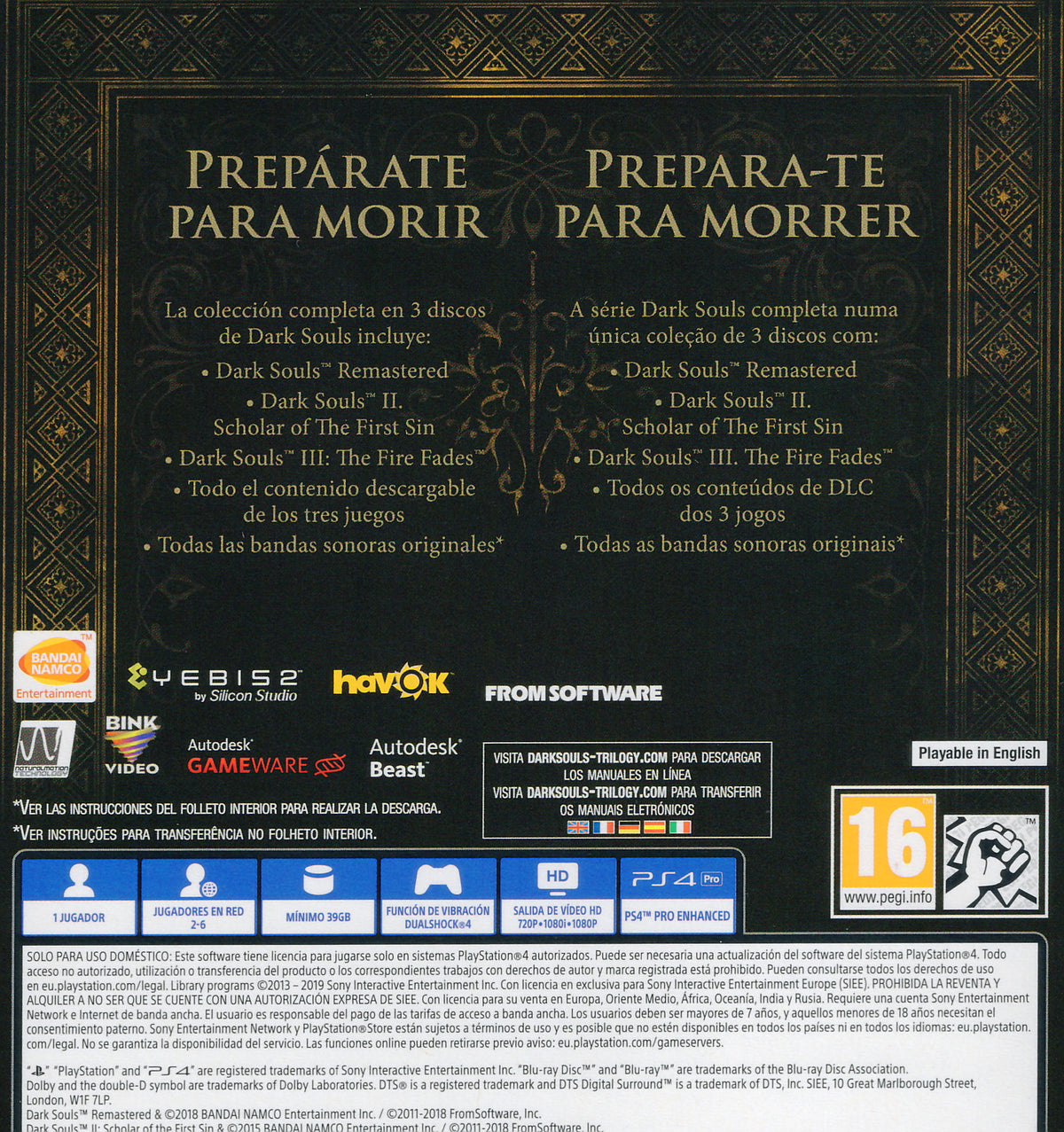 Dark Souls Trilogy PS4