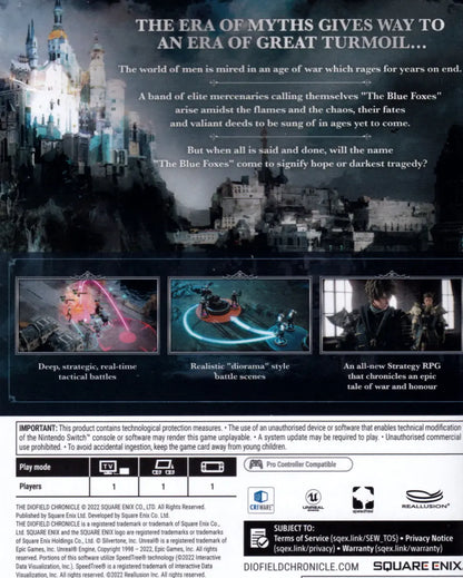 Diofield Chronicle Switch Back Cover Art