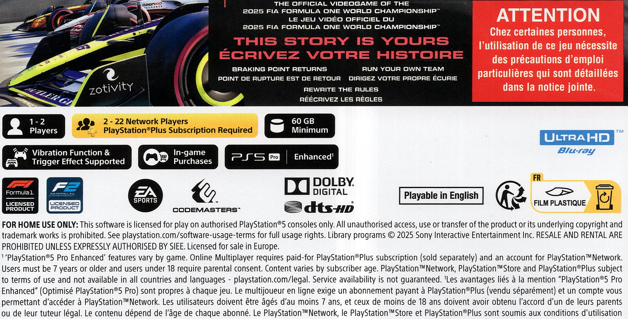 EA Sports F1 25 PS5