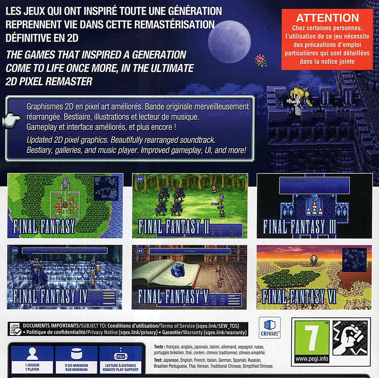 Final Fantasy I-VI Collection Anniversary Edition PS4