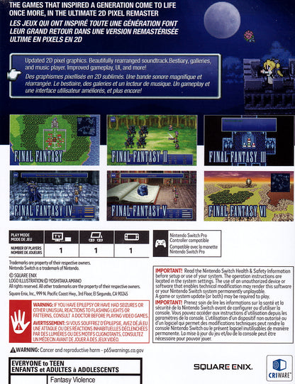Final Fantasy I-VI Collection Anniversary Edition Switch