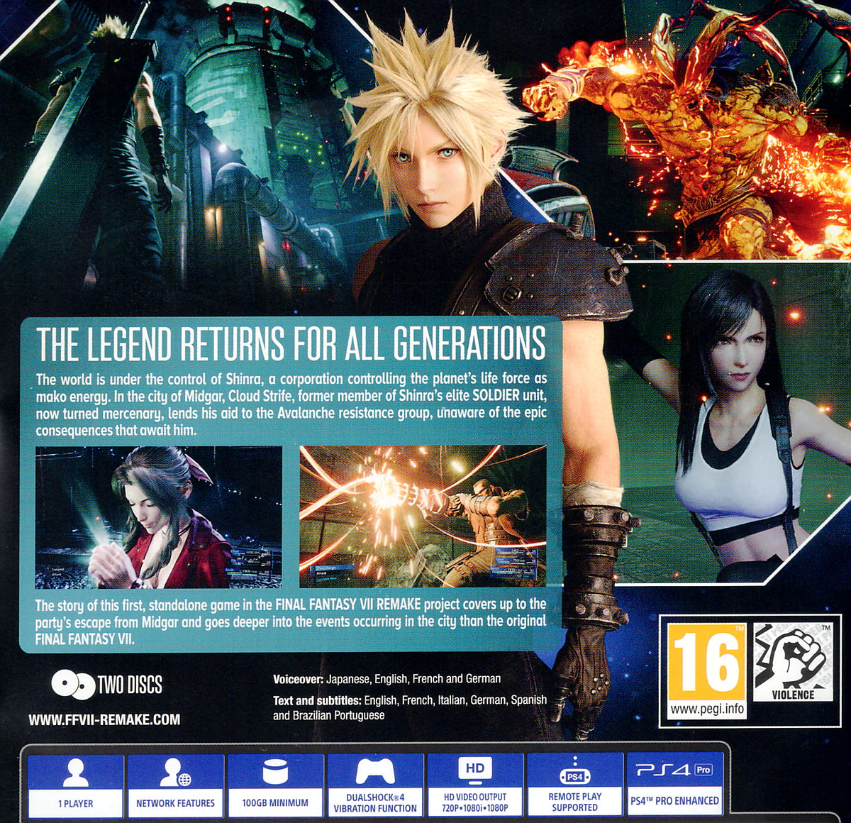 Final Fantasy VII Remake PS4