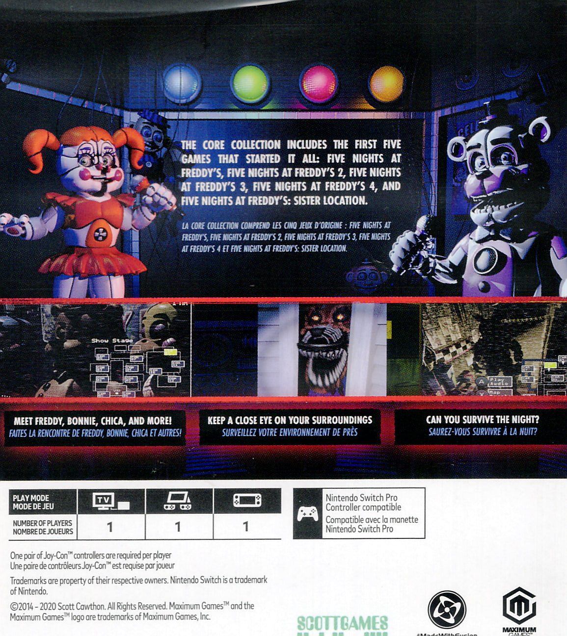 Five Nights at Freddy's Core Collection Switch