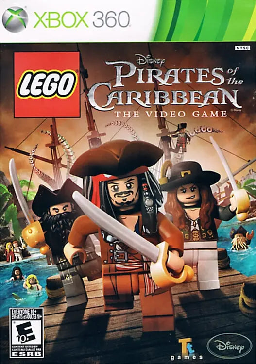 Lego Pirates of the Caribbean The Video Game Xbox 360 Cover Artwork