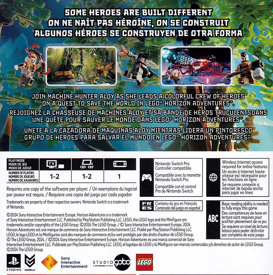 Lego Horizon Adventures Switch