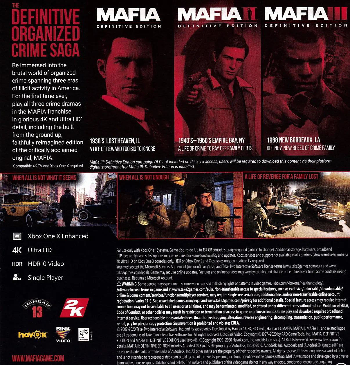 Mafia Trilogy Xbox One 2K
