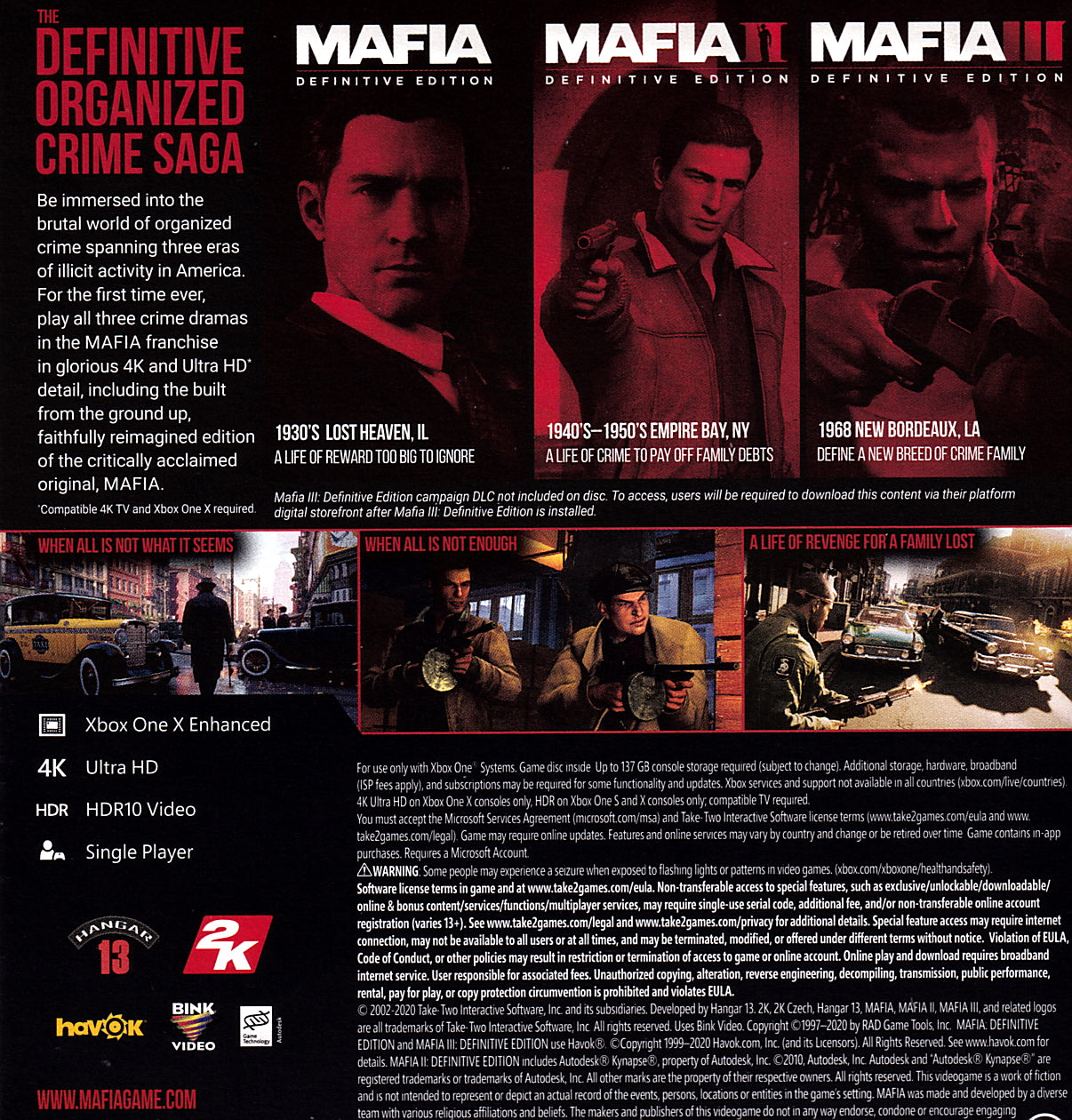 Mafia Trilogy Xbox One