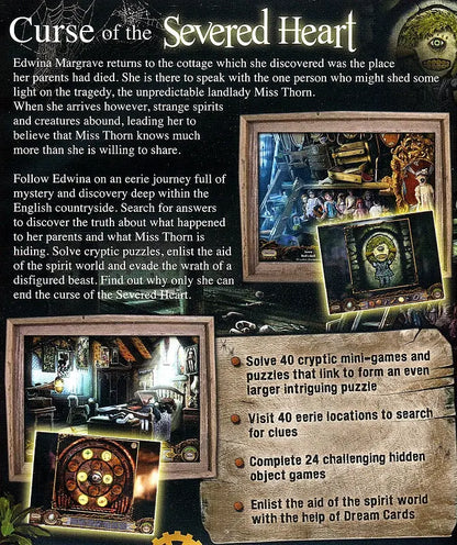 Margrave Mysteries Curse of the Severed Heart Back Cover Artwork