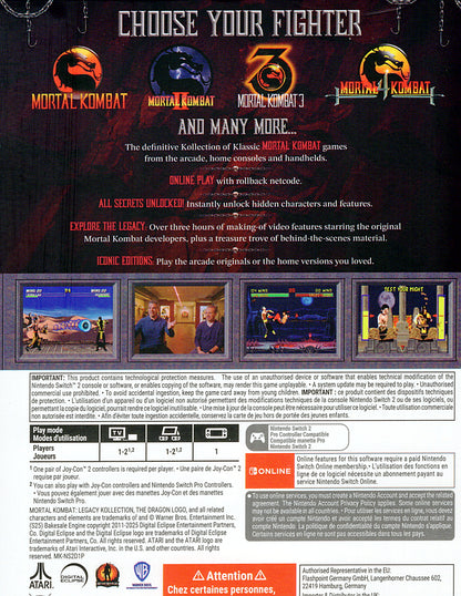 Mortal Kombat Legacy Kollection Switch 2