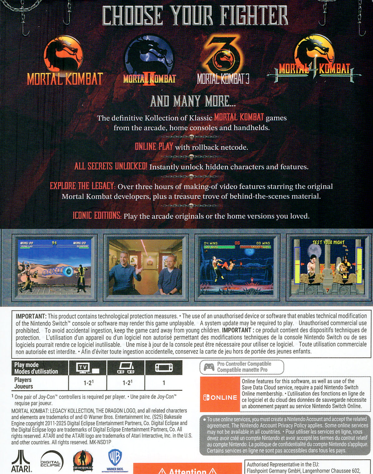 Mortal Kombat Legacy Kollection Switch