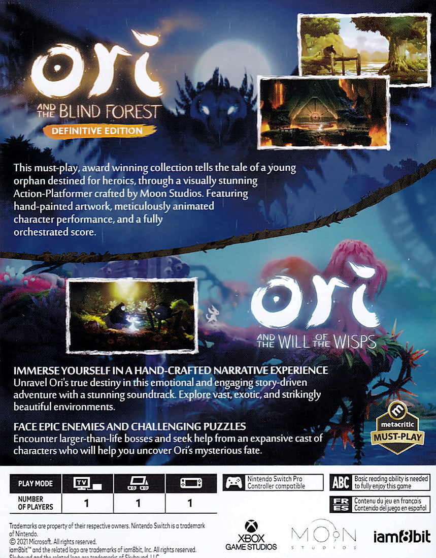 Ori the Collection Switch Back Cover Art