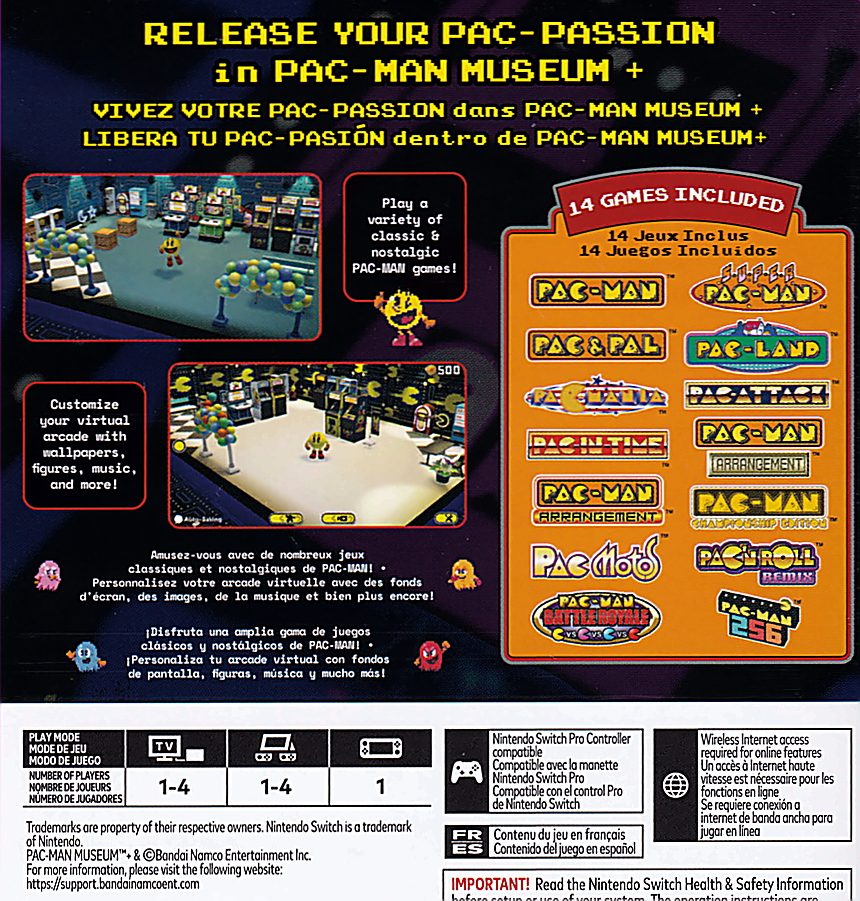 Pac Man Museum + Switch